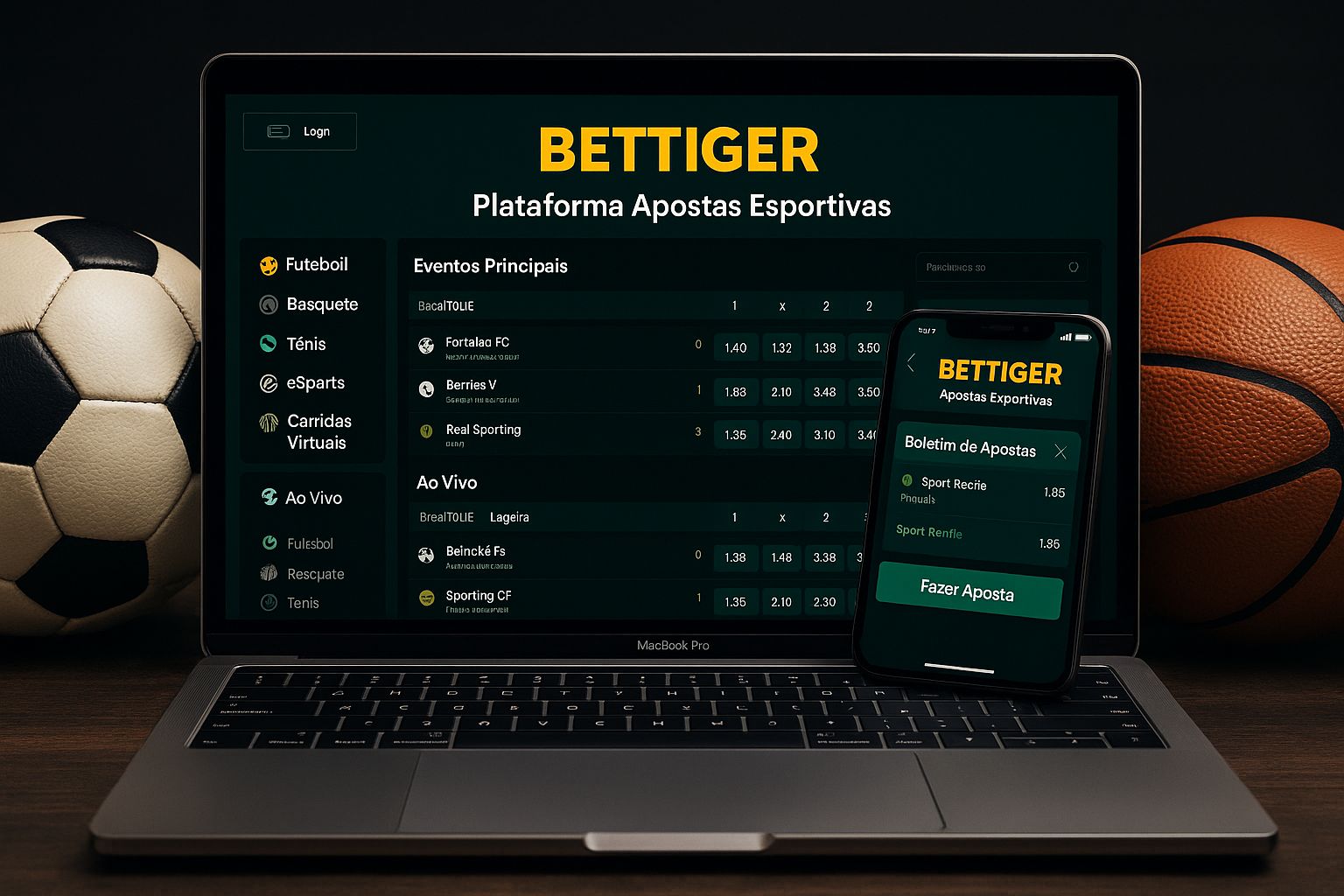 Apostas esportivas no cassino online BETTIGER