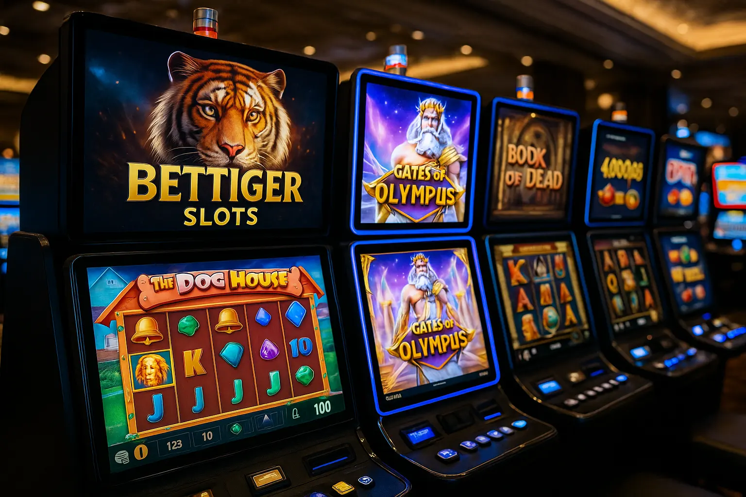 Explore o mundo das slot machines no BETTIGER Casino